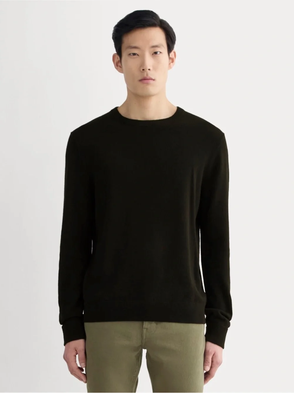 Everlane The Cashmere Crew Black Sweater 100% Cashmere Men’s Size S NWT